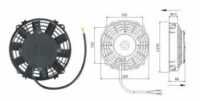Вентилятор 8″ 24V Pusher 120W аналог SPAL 190mm 7,5″